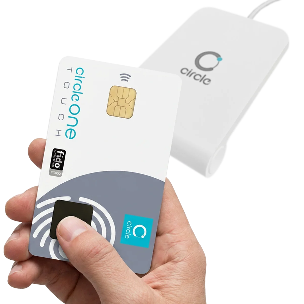 CircleONE Touch Biometric FIDO2 Dual-Interface Security Card